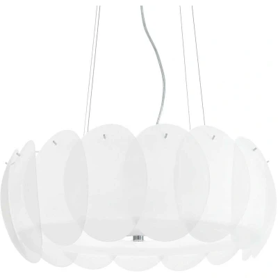 Image of Ovalino 8 Light Large Ceiling Pendant White, E27