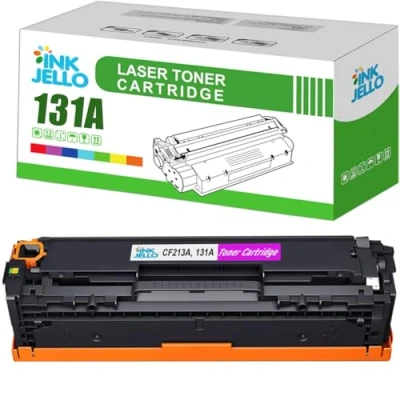 Image of InkJello Compatible Toner Cartridge Replacement for HP LaserJet Pro 200 Color M251n M251nw MFP M276n M276nw CF213A (Magenta, 1 Pack)