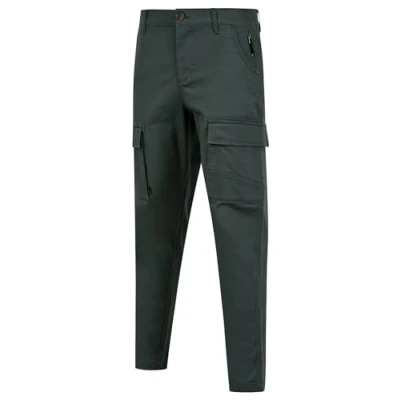 Image of Tokyo Laundry Men&#039;s Almagro Stretch Cotton Blend Multi Pocket Cargo Trousers Asphalt Grey