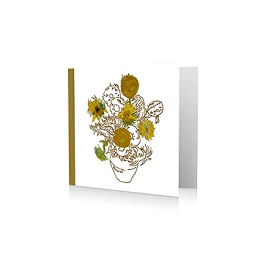 Image of Van Gogh Musuem Official Birthday Card, Sunflowers In Vase&#039;