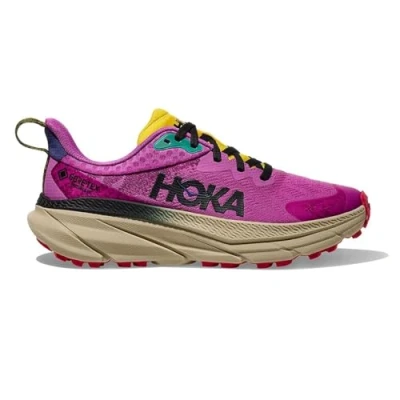 Image of HOKA Challenger 7 GTX Trail running shoes, Women&#039;s, Size: 5, Super bloom/oatmeal Textile/synthetics