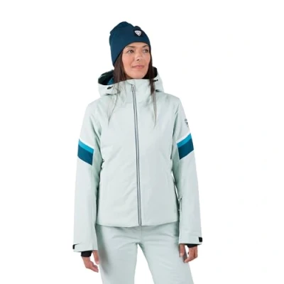 Image of Rossignol Strawpile Jacket Insulated Ski Waterproof Snowboard for Women, Steam, S