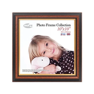 Image of Inov8 Framing Photo Frame 580 Teak 10x10 1PK, Wood, Black