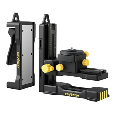 Image of Enventor L Shape Magnetic Bracket Base for Laser Level, 1/4&#039;&#039; 20 Threaded Level Tripod Stand with Adjustable Clamp, 360 Horizaontal Ratation, Left and Right, Front Rear, Height Fine Tuning