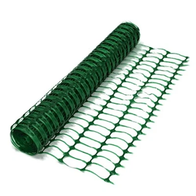 Image of Green Plastic Mesh Barrier Safety Fence Netting 5.5kg 1m x 50m Roll
