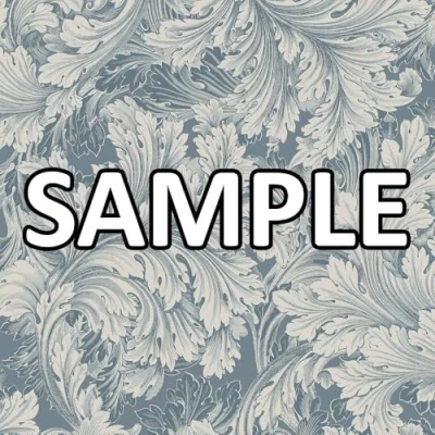 Image of World of Wallpaper Rossetti Leaves in Soft Matte Finish Arts and Crafts Inspired Sample for Living Room, Bedroom, Hallways, Feature Walls Blue 203908