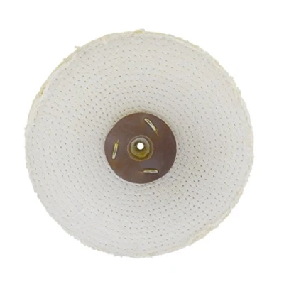 Image of Coarse Sisal Fast Cut Buffing Polishing Mop 8&quot; x 1.5&quot; 3 Section 1st Stage Metal