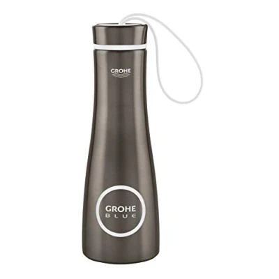 Image of Grohe Blue Accessories Thermo Drinking Bottle Brushed Hard Graphite 40848AL0