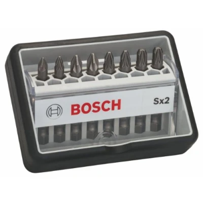 Image of Bosch 2607002557 Set of 8 Pz 49Mm Extra Hard Screwdriver Bits
