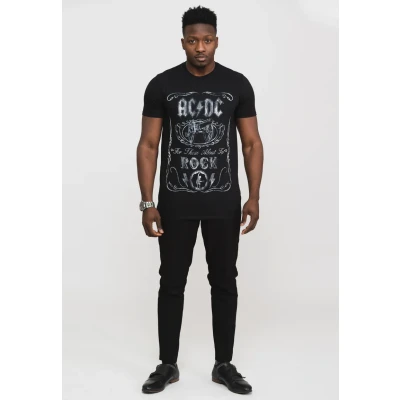 Image of Paradiso Clothing AC/DC FOR Those About TO ROCK Print Tshirt, Men&#039;s, Size: XL, Black