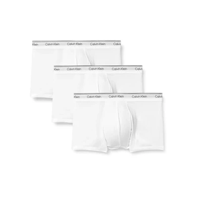 Image of Calvin Klein Low Rise Trunk 3PK Men&#039;s, WHITE (WHITE), M