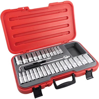 Image of Kennedy Met/Af Deep Socket Set 30 PC 1/2&quot; Square Drive