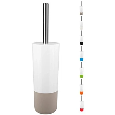 Image of Spirella Moji Toilet Brush with Hygienic Container White/Taupe
