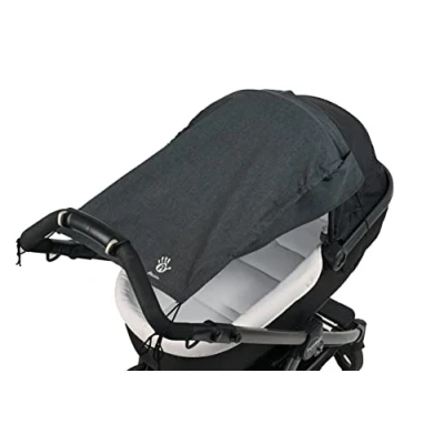 Image of Lifeline Sun Shade Sail with Side Protection for Pushchairs/Buggies Black