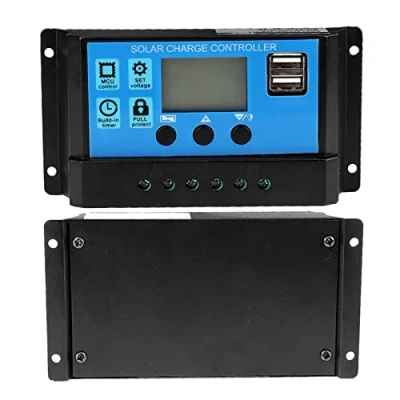 Image of Solar Charge Controller, 60A/50A/40A/30A/20A/10A 12V 24V Auto Controller PWM Dual USB Port Battery Charger LCD Display( 40A)