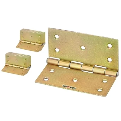Image of KOTARBAU 5907465908078 Door Hinges, Gold/Yellow, 100 mm x
