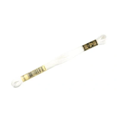 Image of DMC 6 Strand Embroidery Cotton Floss, White, Pack of 12