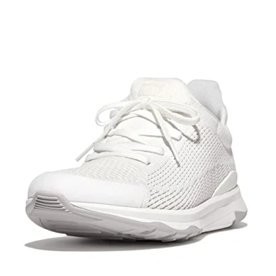Image of Fitflop VITAMIN FFX KNIT SPORTS SNEAKERS Men&#039;s, URBAN WHITE MIX, 11 UK