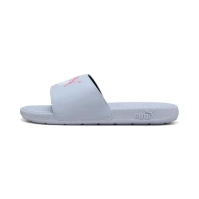 Image of Puma Cool CAT 2.0 Unisex Pool slides for kids, Size: 13K, weather/white/magic rose High quality imitation leather