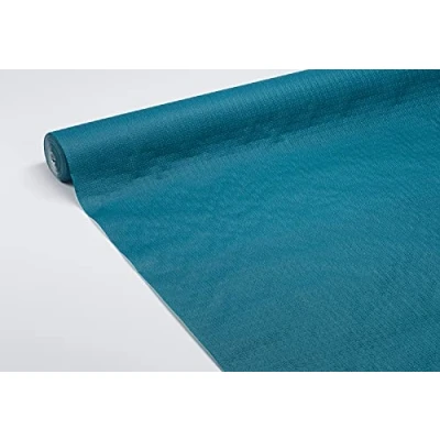 Image of Le Nappage ARTS DE LA TABLE Embossed Paper Tablecloth Duck Blue 1.18 x 20 m