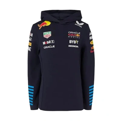 Image of Castore Red Bull Racing Hooded Sweatshirt Night Sky (8 9 Years, Unisex Kids, Official Formula 1 Merchandise)