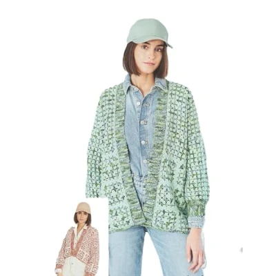 Image of Stylecraft Batik Elements Swirl DK Crochet Pattern 10051 Ladies Cardigans (2 Designs)