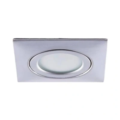 Image of Lindby LED downlight Andrej, angular, chrome