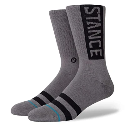 Image of Stance Crew Sock The OG (Graphite, Medium)