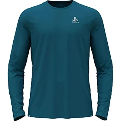 Image of Odlo Men Long Sleeve Running Shirt ZEROWEIGHT CHILL TEC, saxony blue, XL