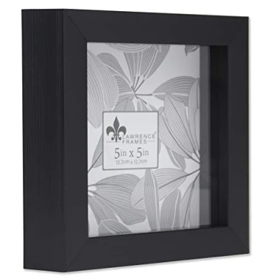 Image of Lawrence Shadow Box Frame, Polystyrene, Black, 5x5