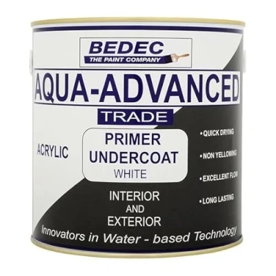 Image of Bedec Aqua Advanced PRIMER UNDERCOAT White 1 Litre