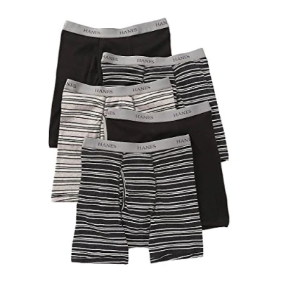 Image of Hanes Men&#039;s 76925s boxer briefs, Striped, XL UK (5 pack)