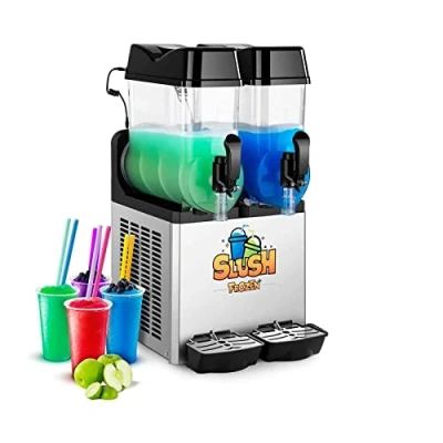 Image of Royal Catering Slush Puppy Machine RCSL 2/12 (2 x 12 L, 600 W, Temperature range 2 to 3 C, BPA free)