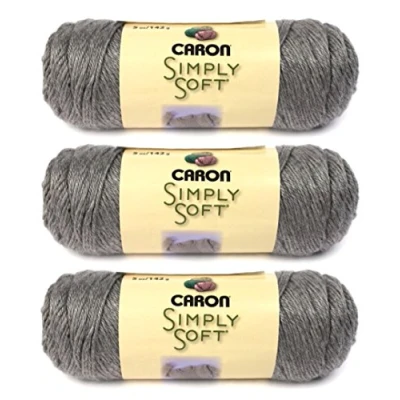 Image of Bulk Buy: Caron Simply Soft Heather Yarn (3 Pack) Grey H9700H 9509