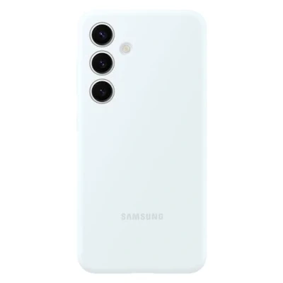 Image of Samsung Silicone Back Cover White Galaxy S24