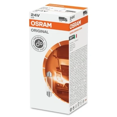 Image of OSRAM 6424 260 SV8.5 8 Festoon Bulb 24 V 5 W (Box of 10)