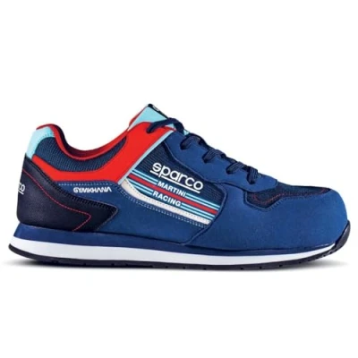 Image of Sparco Unisex&#039;s Gymkhana S1p SRC Work Safety Shoes, Blue Yellow Fluo, 45 EU