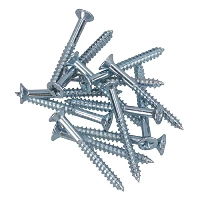 Image of 4mm x 38mm PZ2 Drive Countersunk Wood Chipboard Screws Fasteners 14pc