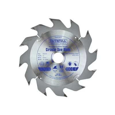 Image of Faithfull TCT Circular Saw Blade 150 x 20mm 12T POS FAIZ15012
