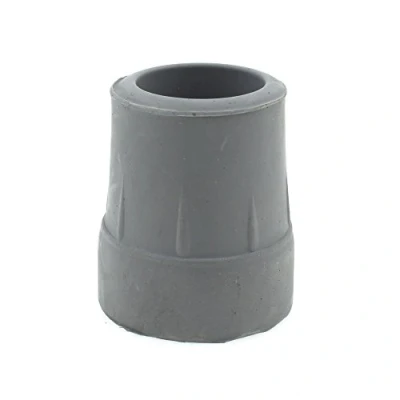 Image of Qty: 2X 25mm 1&quot; Z Type Heavy Duty Rubber Ferrules for Walking Frames, Zimmer Frames Grey by Lifeswonderful®