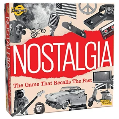 Image of Cheatwell Games Nostalgia Board Game British Quiz With Over 1000 Questions Covers The 60s To 90s For Ages 16+, 3+ Players