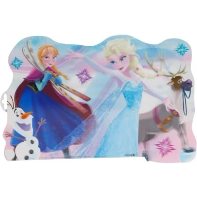 Image of ALMACENESADAN, 4963, Disney Frozen Ice Magic Placemat; Dimensions 43 x 29 cm, Ideal for Home and Cole; Reusable, BPA Free