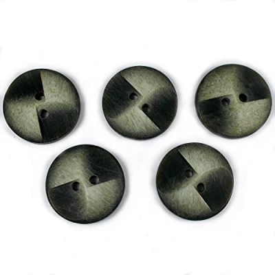 Image of Windmill 2 Hole Round Buttons 20mm Wide Pack of 5 (Green)