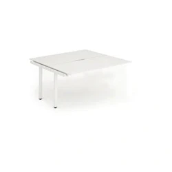 Image of Evolve B2B Ext Kit White Frame Bench Desk 1400 BE191