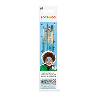 Image of Snazaroo Adventure Face Painting Brushes Blue, Set of 3