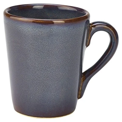 Image of Genware MUG BL32 Terra Stoneware Rustic Mug, 32 cL/11.25 oz., Blue (Pack of 12)