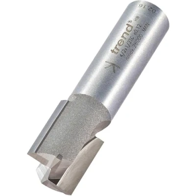 Image of Trend Professional Straight Two Flute Router Cutter, 1/2 Inch Shank, 16mm Cut Diameter, Tungsten Carbide Tipped, 4/2X1/2TC