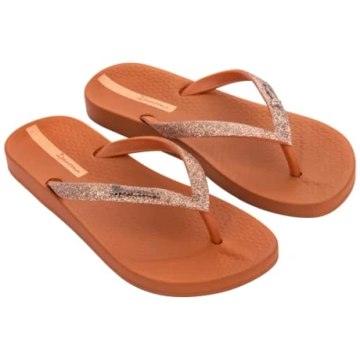 Image of Ipanema Women&#039;s ANAT Lolita FEM, Orange Glitter Orange, 3.5 UK