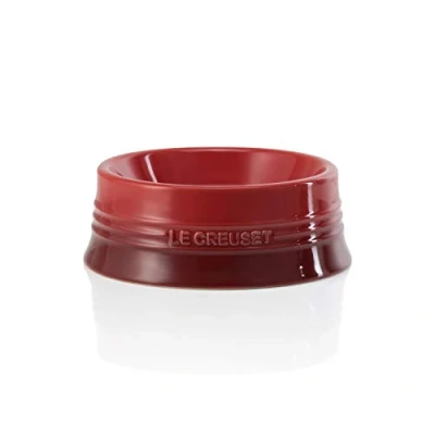 Image of Le Creuset Cerise Stoneware Large Pet Bowl