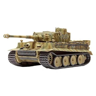 Image of TAMIYA Panzer, 32603 1:48 SdKfz. 181 Tiger I Eastern Frü.Prod. Model Building, Plastic Kit, Crafts, Hobby, Gluing, Unpainted, Multicoloured, Small